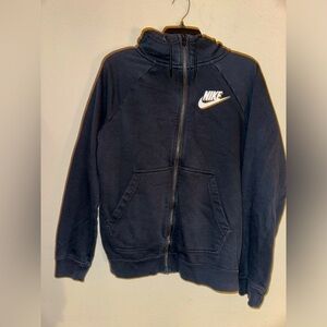 Nike women’s black full zip hooded sweatshirt S athleisure athletic gym